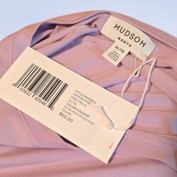 Hudson North Lavender Long Sleeve Tee- Size Extra Large - Picture 4 of 7